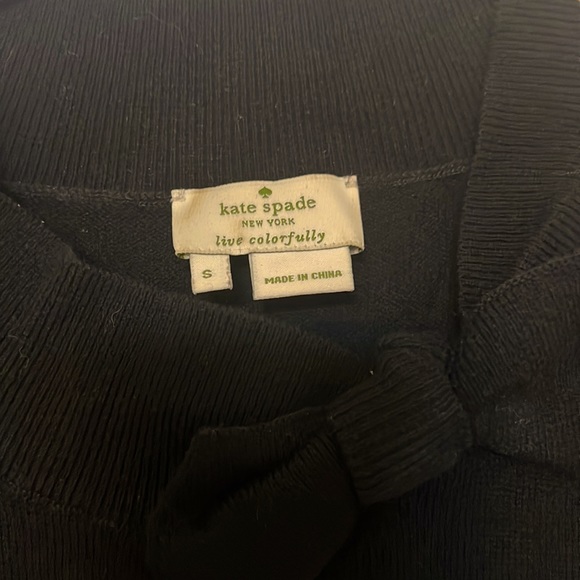 Kate Spade Quarter Length Sweater. BLACK - Picture 2 of 3